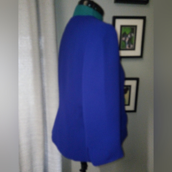 Jones Studio 3/4 Sleeve Blazer in Deep Purple Sz 16 - Picture 11 of 16